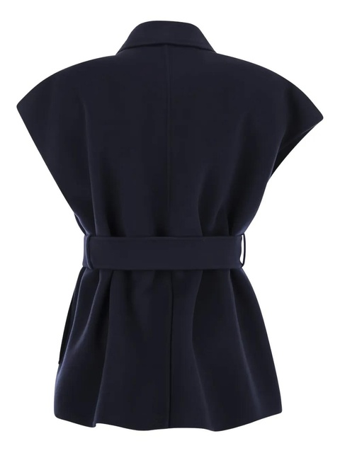 Weekend Max Mara belted pocketed waistcoat - Blue - zdjęcie produktu nr 2