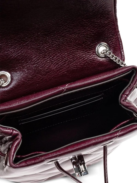 Tory Burch quilted leather backpack - Purple - zdjęcie produktu nr 2