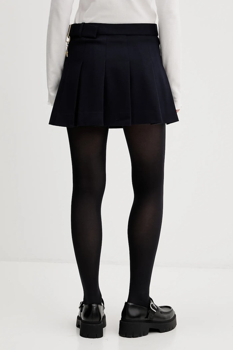 Tommy Jeans spódnica kolor granatowy mini rozkloszowana DW0DW22497 - zdjęcie produktu nr 2