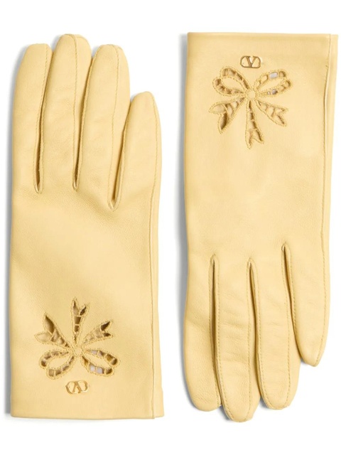 Valentino Garavani Vlogo Signature gloves - Yellow - zdjęcie produktu nr 1
