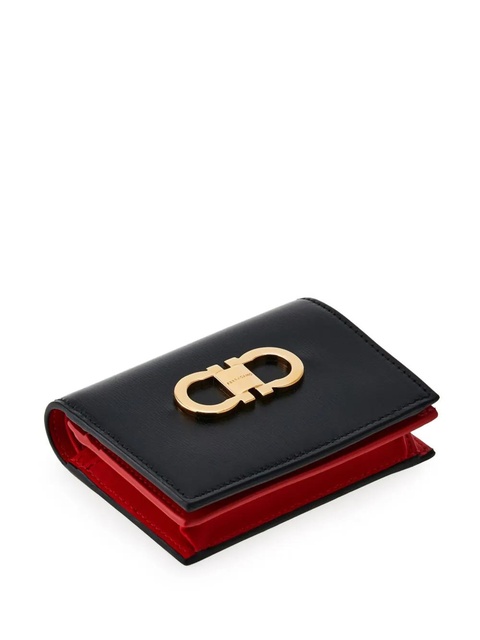 Ferragamo logo-plaque leather wallet - Black - zdjęcie produktu nr 2