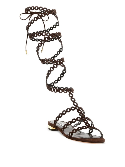Aquazzura Infinity Chain Gladiator sandals - Brown - zdjęcie produktu nr 1