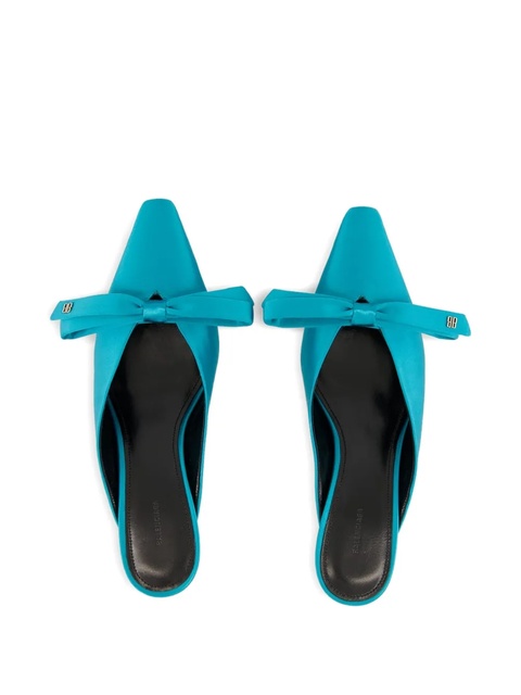 Balenciaga 65mm Nano Bow heeled mules - Blue - zdjęcie produktu nr 2