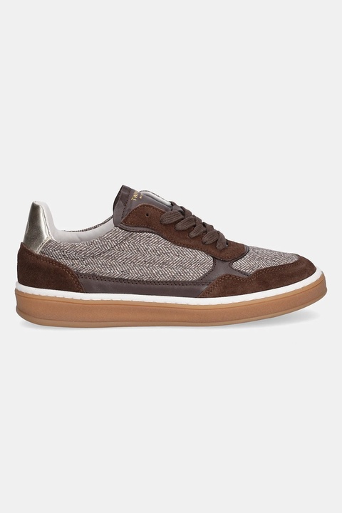 Twinset sneakersy damskie kolor brązowy 252TGT012 - zdjęcie produktu nr 2