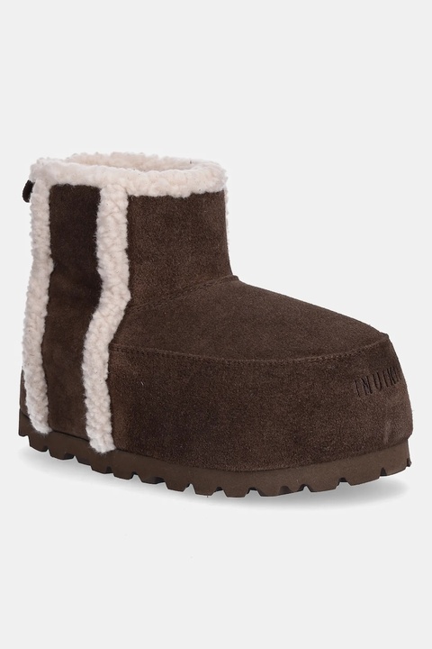 Inuikii śniegowce zamszowe Chunky Boot kolor brązowy 1002.005.0021.150 - zdjęcie produktu nr 1