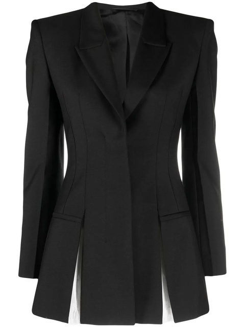 Givenchy shoulder-pads wool-mohair blazer - Black - zdjęcie produktu nr 1