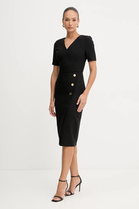 Marciano Guess sukienka DALIA kolor czarny midi dopasowana 5BGK16 7046A - zdjęcie produktu nr 2