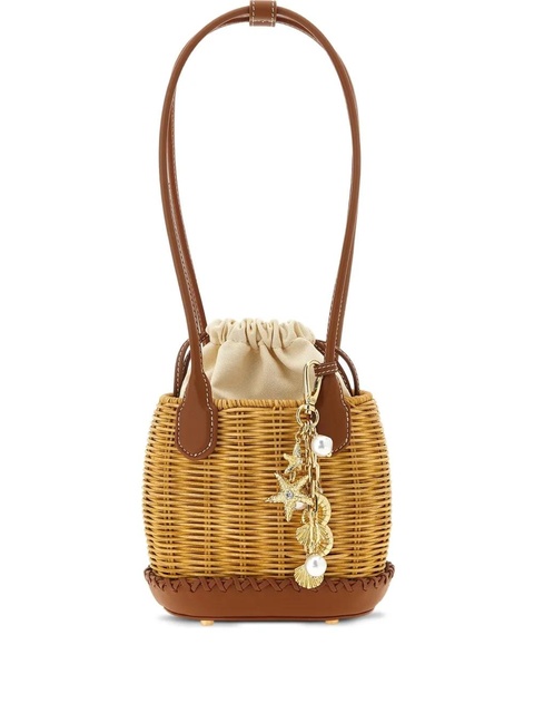 Self-Portrait woven basket bag - Brown - zdjęcie produktu nr 1
