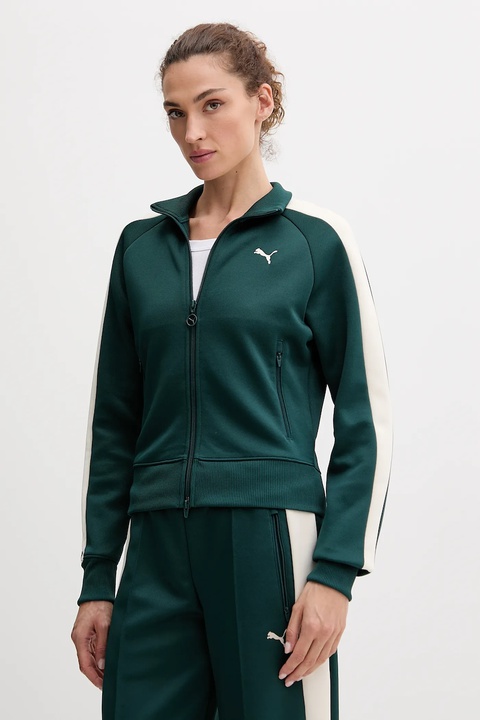 Puma bluza damska kolor zielony wzorzysta 629796 - zdjęcie produktu nr 1