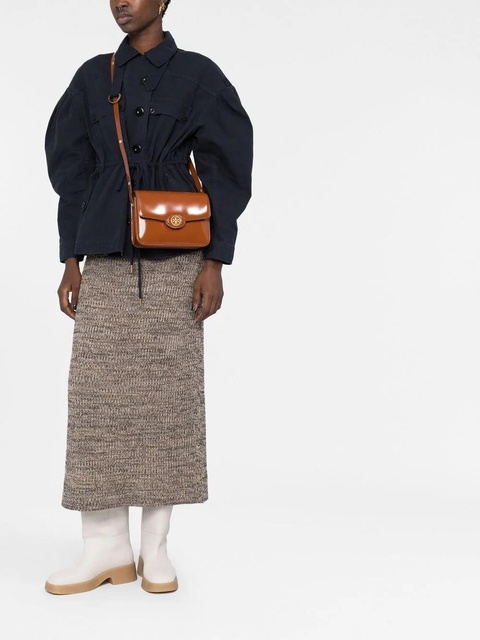 Tory Burch logo-plaque crossbody bag - Brown - zdjęcie produktu nr 1