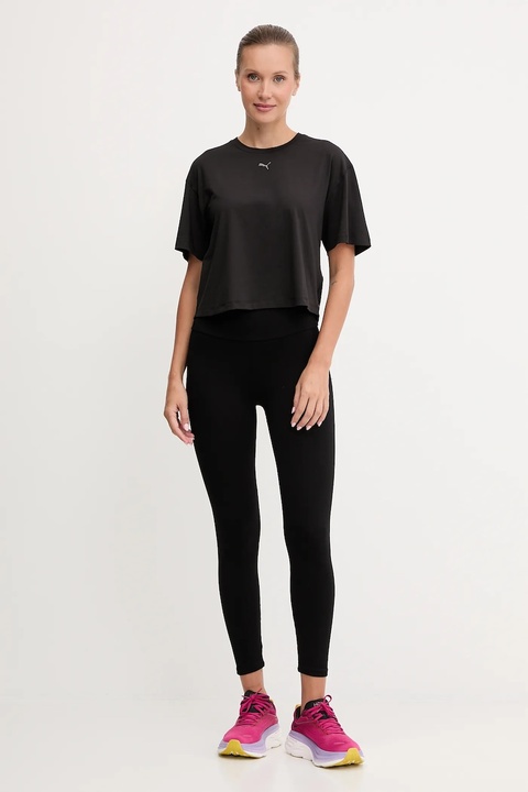 Puma t-shirt treningowy damski kolor czarny 527457 - zdjęcie produktu nr 2