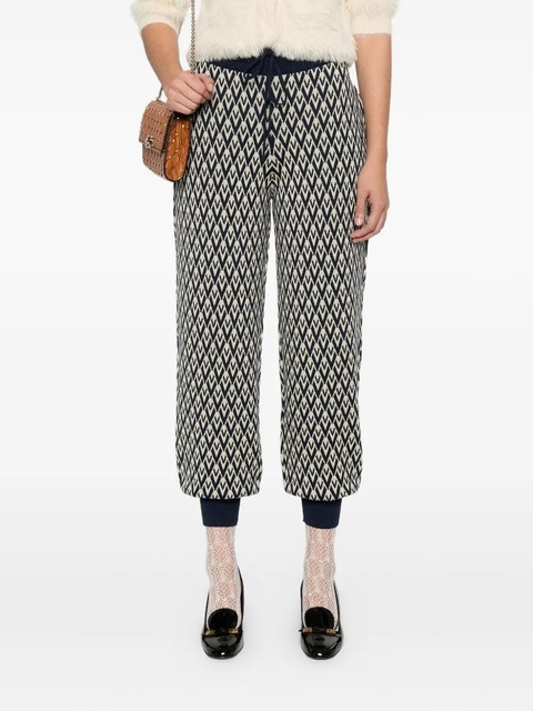Valentino Garavani Toute La V jacquard track pants - Blue - zdjęcie produktu nr 1