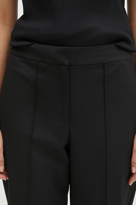 Samsoe Samsoe spodnie Saneem damskie kolor czarny proste high waist F25100156 - zdjęcie produktu nr 1