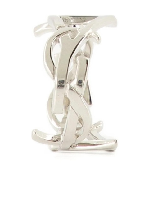 Saint Laurent cassandre logo ring - Silver - zdjęcie produktu nr 1