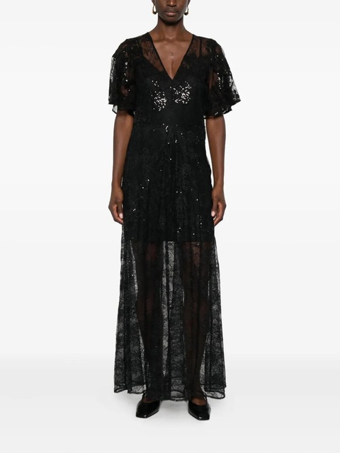 Maje sequin-embellished maxi dress - Black - zdjęcie produktu nr 2