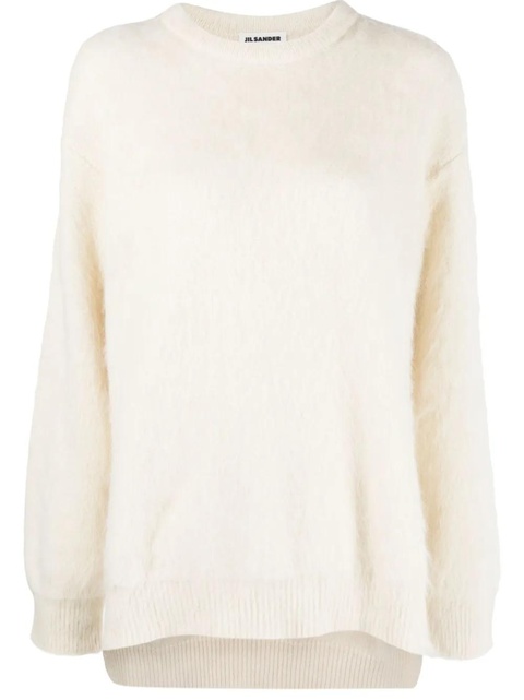 Jil Sander long-sleeved textured-finish jumper - Neutrals - zdjęcie produktu nr 1