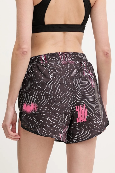 adidas Performance szorty do biegania kolor czarny wzorzyste high waist JC7389 - zdjęcie produktu nr 2