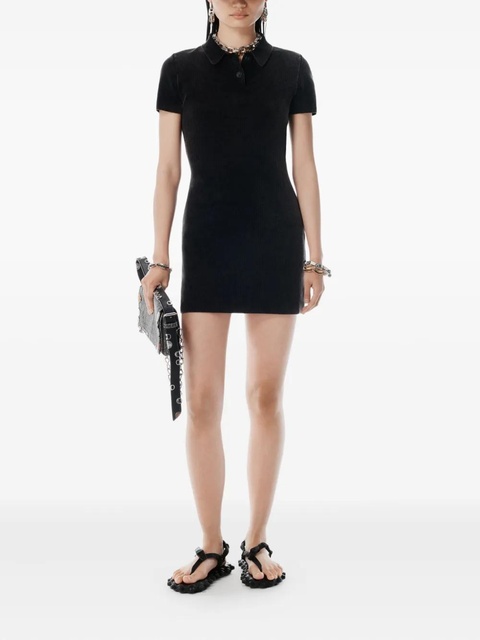 Alexander Wang ribbed polo dress - Black - zdjęcie produktu nr 2