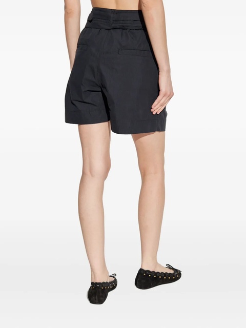 MARANT ÉTOILE Danica pleated belted shorts - Black - zdjęcie produktu nr 2
