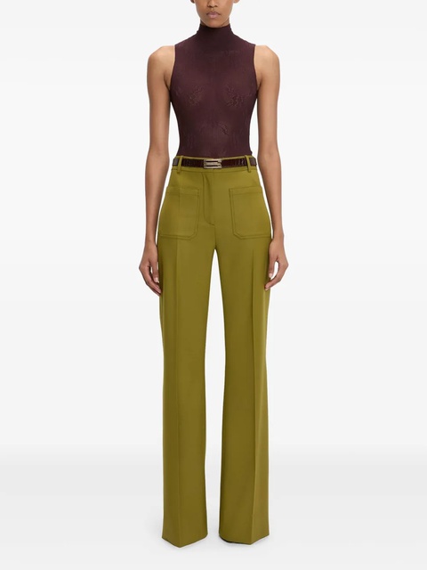 Victoria Beckham Alina trousers - Green - zdjęcie produktu nr 2