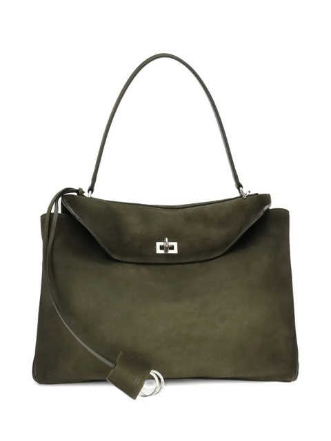 Balenciaga medium Rodeo top-handle suede shoulder bag - Green - zdjęcie produktu nr 1