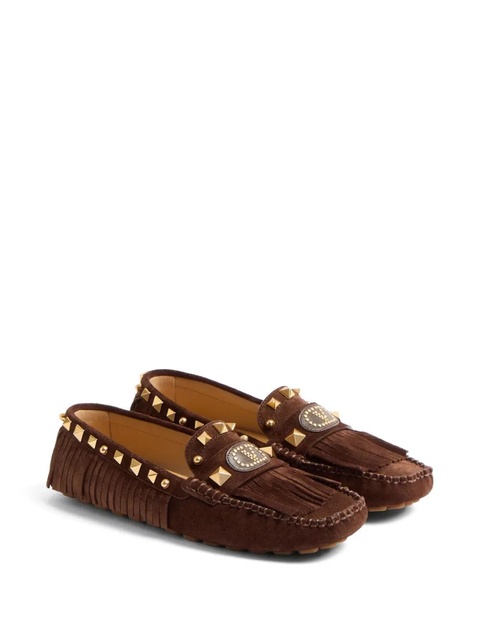 Valentino Garavani Plaster Caster fringed loafers - Brown - zdjęcie produktu nr 2