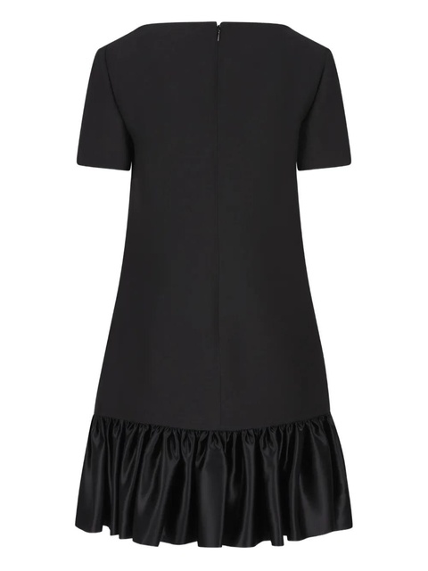 Valentino Garavani bow-embellished ruffled mini dress - Black - zdjęcie produktu nr 1