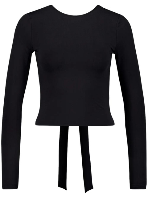 Balenciaga knot-detail long-sleeved top - Black - zdjęcie produktu nr 1