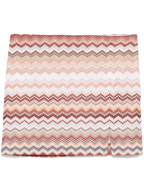 Missoni zigzag mini skirt - Red - zdjęcie produktu nr 1