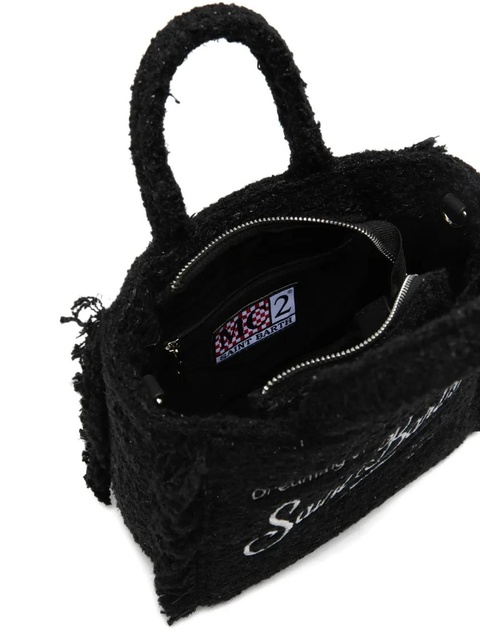 MC2 Saint Barth embroidered tote bag - Black - zdjęcie produktu nr 2