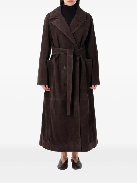 Róhe belted suede coat - Brown - zdjęcie produktu nr 1