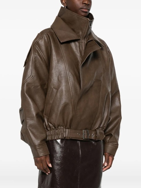 Eleh zip-up bomber jacket - Brown - zdjęcie produktu nr 1