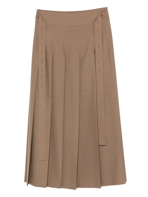 Róhe pleated belted midi skirt - Green - zdjęcie produktu nr 1