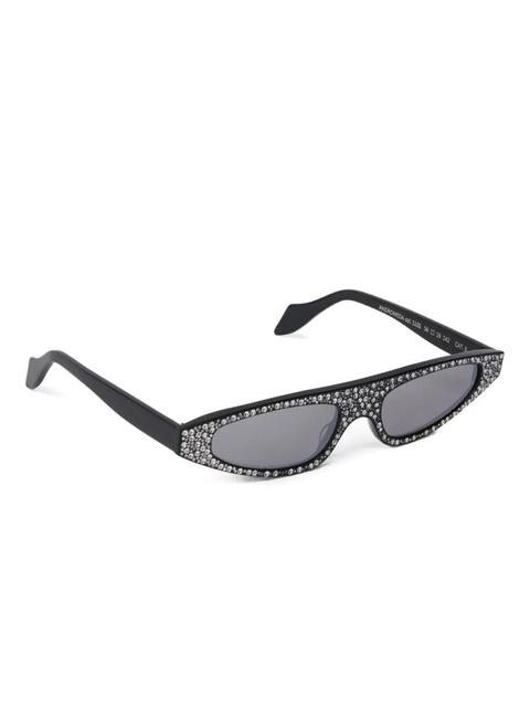 PINKO crystal-embellished geometric sunglasses - Black - zdjęcie produktu nr 2