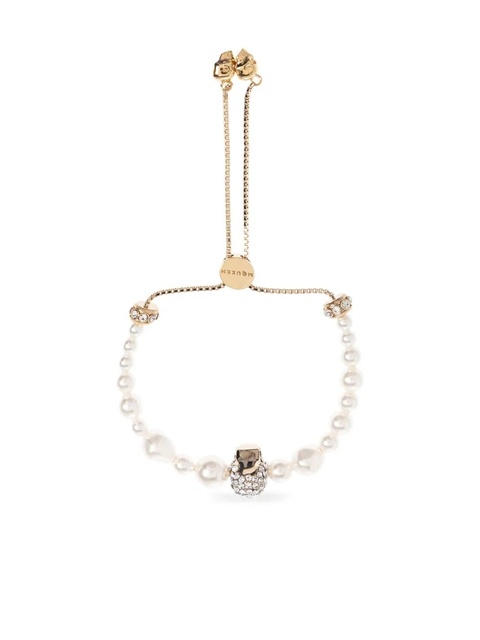 Alexander McQueen pearl-embellished bracelet - Gold - zdjęcie produktu nr 1