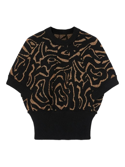 PUCCI jacquard labirinto top - Black - zdjęcie produktu nr 1