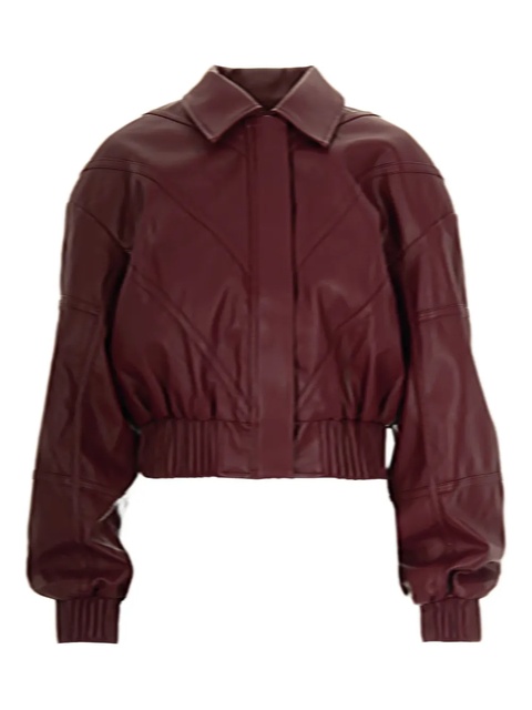 ROTATE BIRGER CHRISTENSEN elasticated panelled-cuff jacket - Red - zdjęcie produktu nr 1