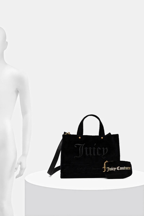 Juicy Couture torebka Iris Velvet kolor czarny BIJIR8941WC9 - zdjęcie produktu nr 1