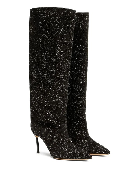 Casadei stiletto-heel pointed-toe boots - Black - zdjęcie produktu nr 1