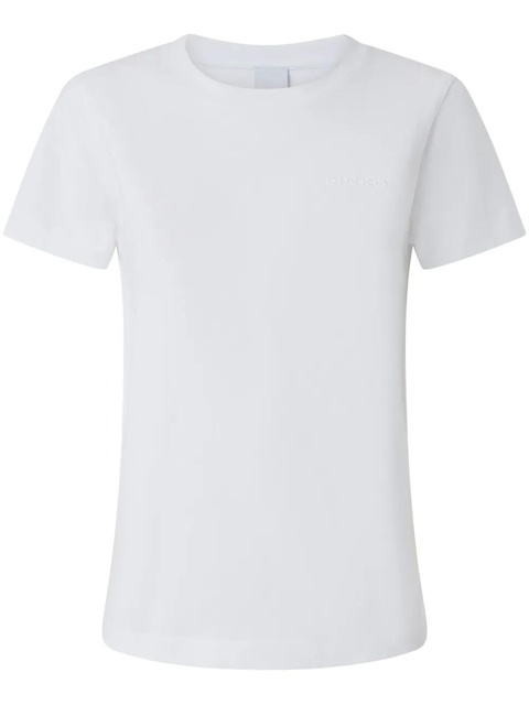 PINKO logo-embroidered T-shirt - White - zdjęcie produktu nr 1