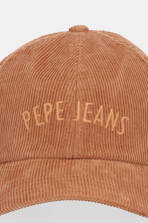 Pepe Jeans czapka z daszkiem sztruksowa kolor brązowy PL0400005 - zdjęcie produktu nr 2