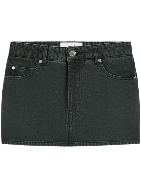 AMI Paris logo-patch cotton skirt - Black - zdjęcie produktu nr 1