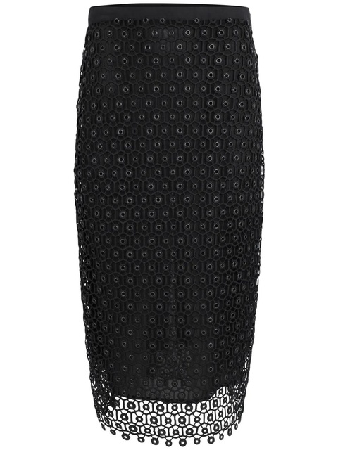 Simkhai Karolina open-knit midi skirt - Black - zdjęcie produktu nr 1