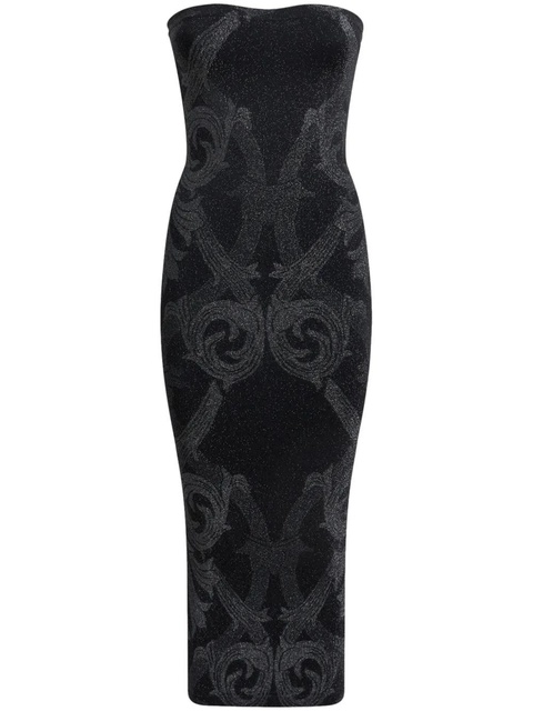 ETRO x Wolford metallic-jacquard midi dress - Black - zdjęcie produktu nr 1