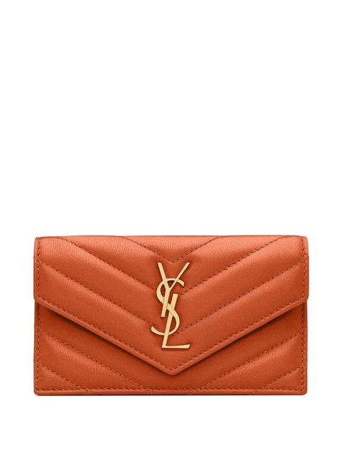 Saint Laurent chevron logo wallet - Orange - zdjęcie produktu nr 1