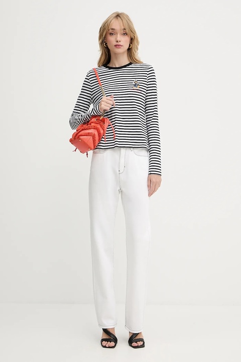 Karl Lagerfeld jeansy damskie high waist A3W10014 - zdjęcie produktu nr 1