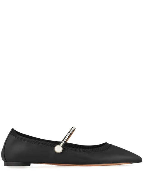 Aquazzura Romy pearl ballerina shoes - Black - zdjęcie produktu nr 1