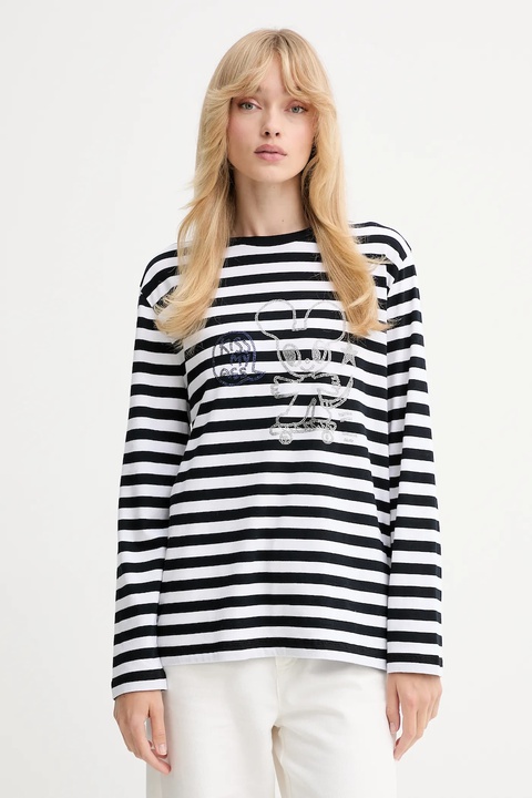 ZADIG&VOLTAIRE longsleeve bawełniany kolor czarny JWTS02839 - zdjęcie produktu nr 1