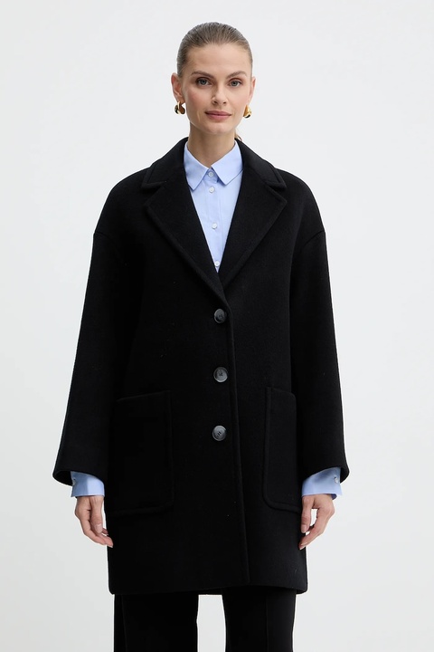 MAX&Co. płaszcz z dodatkiem wełny kolor czarny 2526016023200 - zdjęcie produktu nr 1