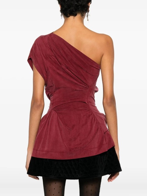 Vivienne Westwood draped one-shoulder top - Red - zdjęcie produktu nr 2